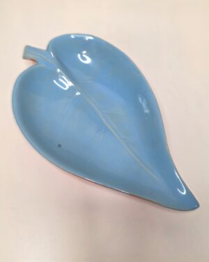 McCoy Pottery Blue Leaf Dish