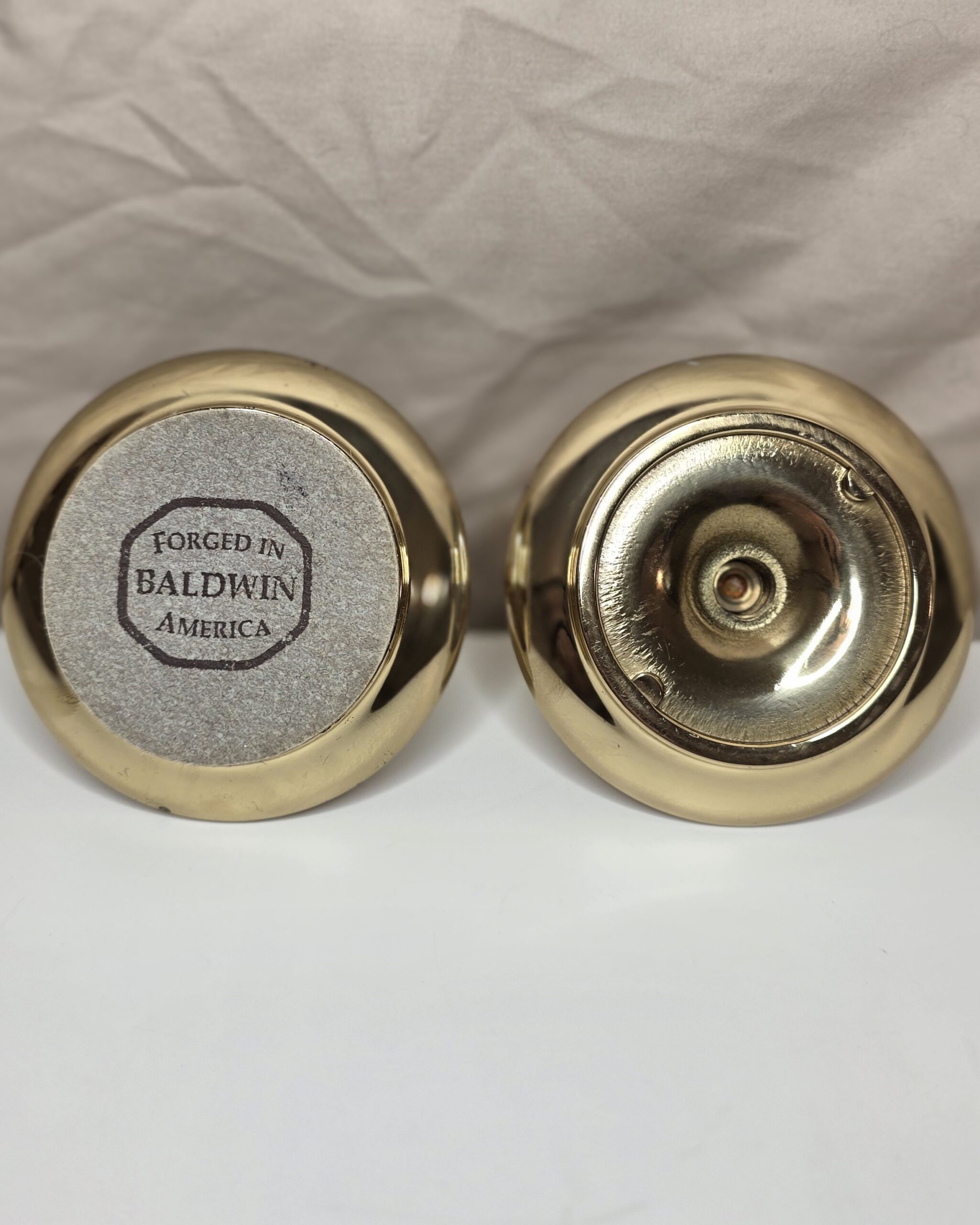 Baldwin Solid Brass Candle Holders Pair - Image 4