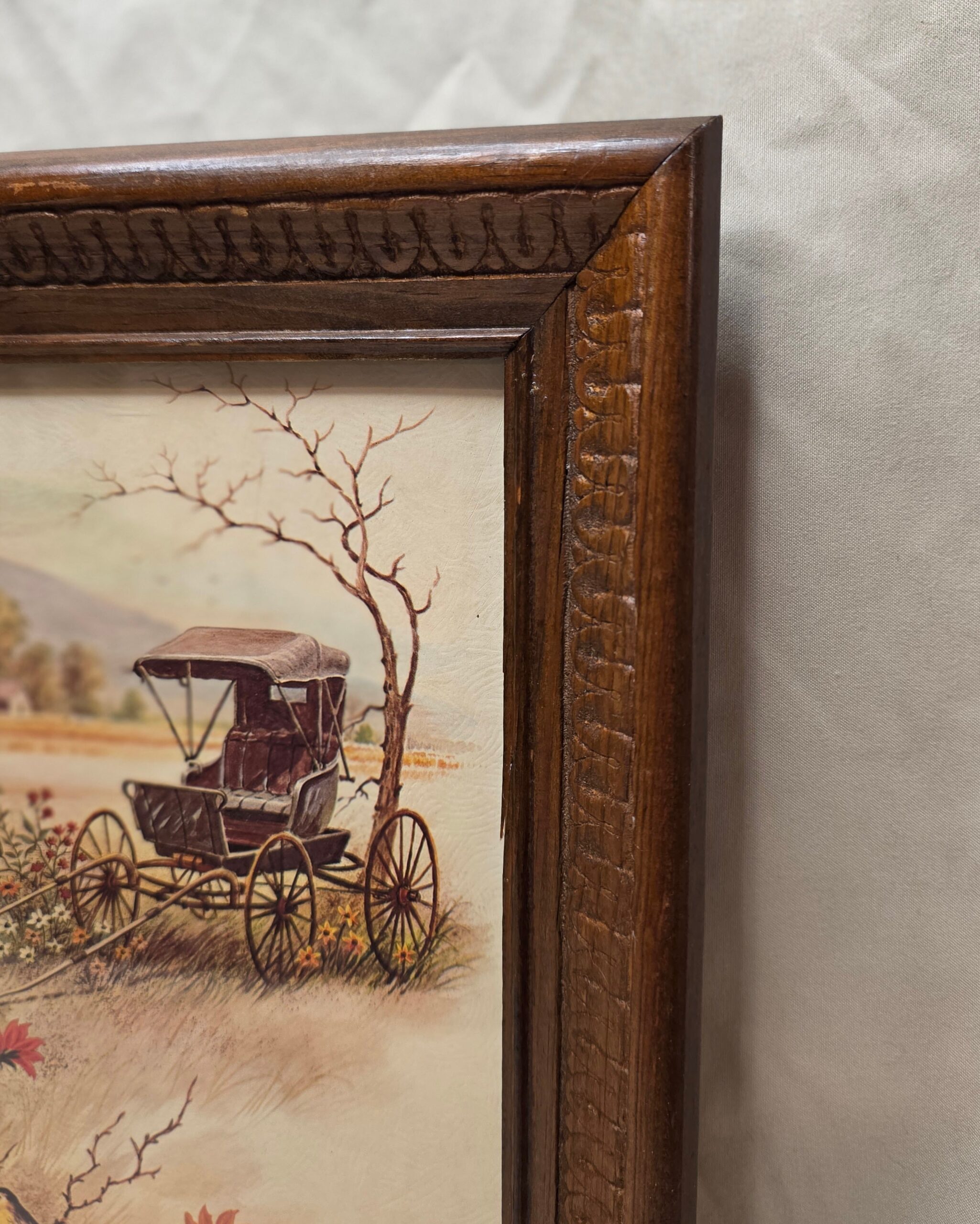 Countryside Farmhouse Buggy Framed Litho Print - Image 4
