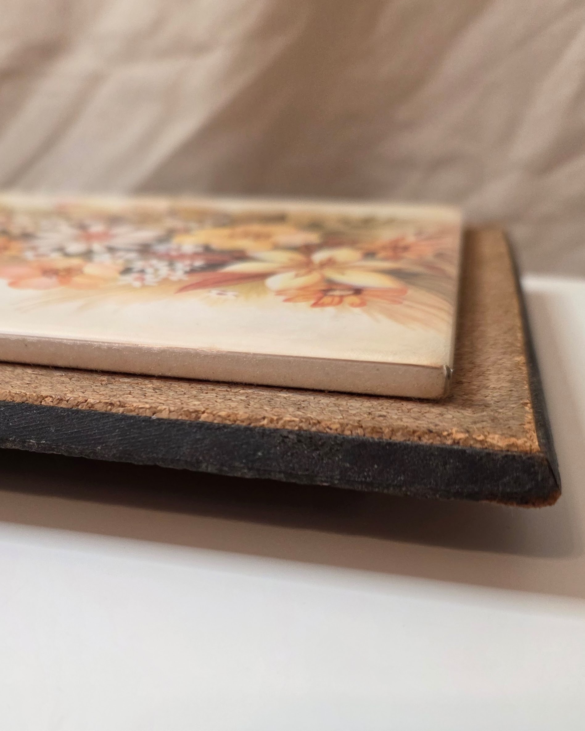 Farmhouse & Floral Ceramic Tile Wall Plaque - Image 4