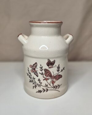 Ceramic Butterfly Milk Jug Vase