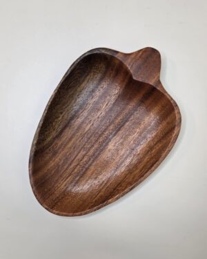 Margal of California Acorn-Shaped Wooden Tray