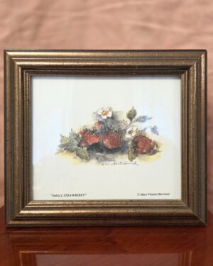 Mary Vincent Bertrand “Small Strawberry” Framed Print