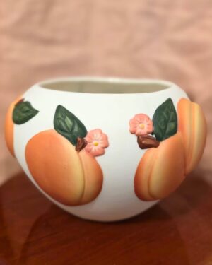Claire Burke Raised Peach & Blossom Décor Bowl