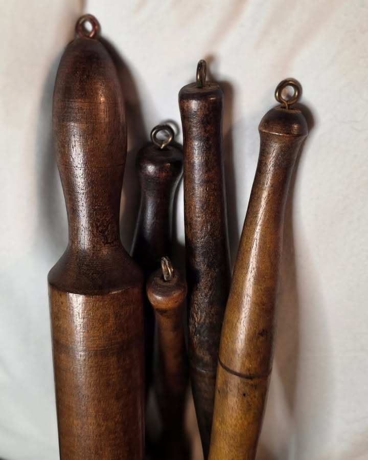 Set of Primitive Wooden Kitchen Tools - Image 3