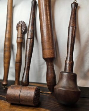 Set of Primitive Wooden Kitchen Tools