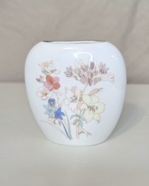 Japanese Floral Blossom 4" Oval Vase