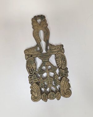 Vintage Kitchen Trivets / Hot Pads - Brass Art Deco (Japan)