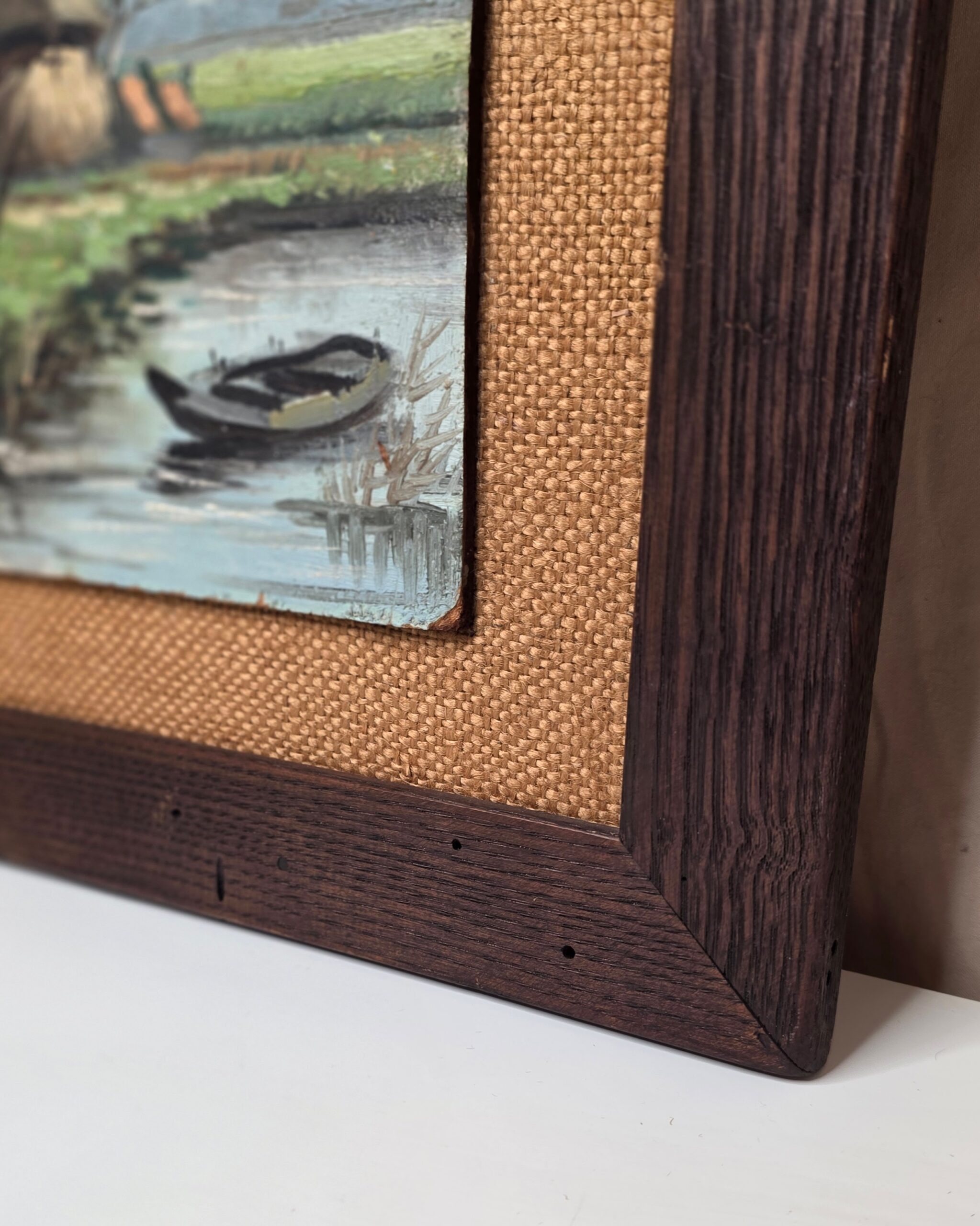 Framed Dutch Cottage Oil Painting (No. 2) by E.V.A. - Image 5