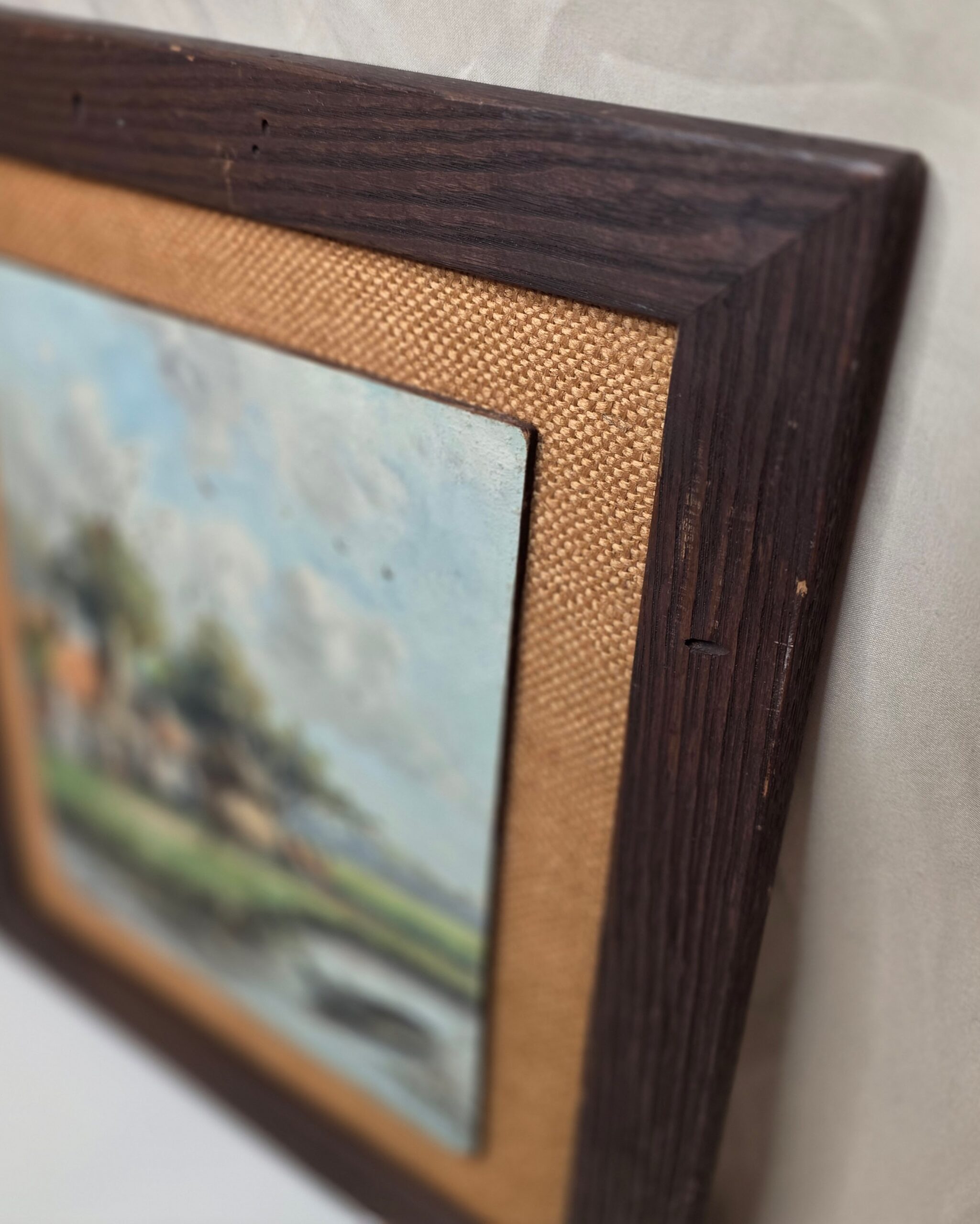 Framed Dutch Cottage Oil Painting (No. 2) by E.V.A. - Image 4