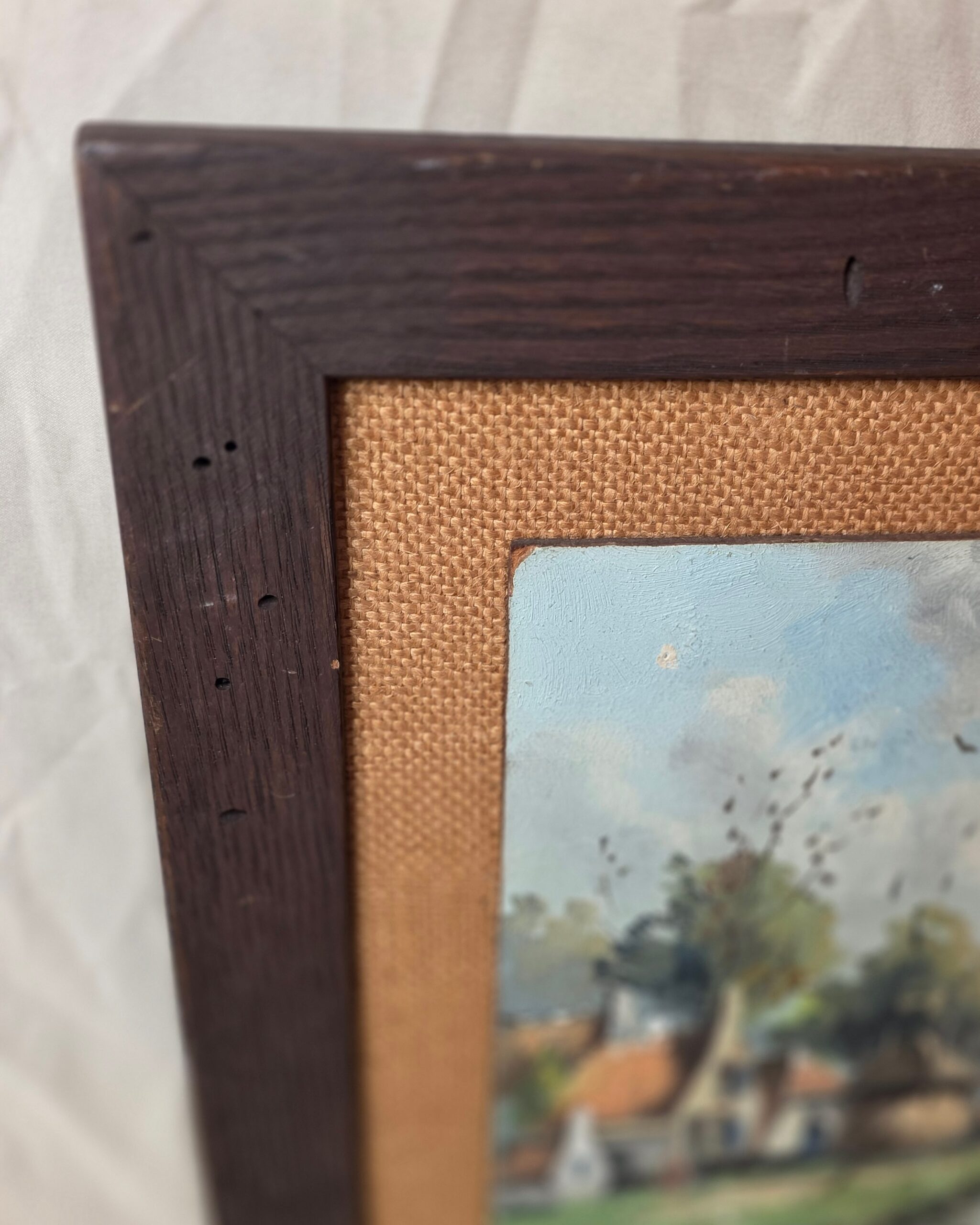Framed Dutch Cottage Oil Painting (No. 2) by E.V.A. - Image 3
