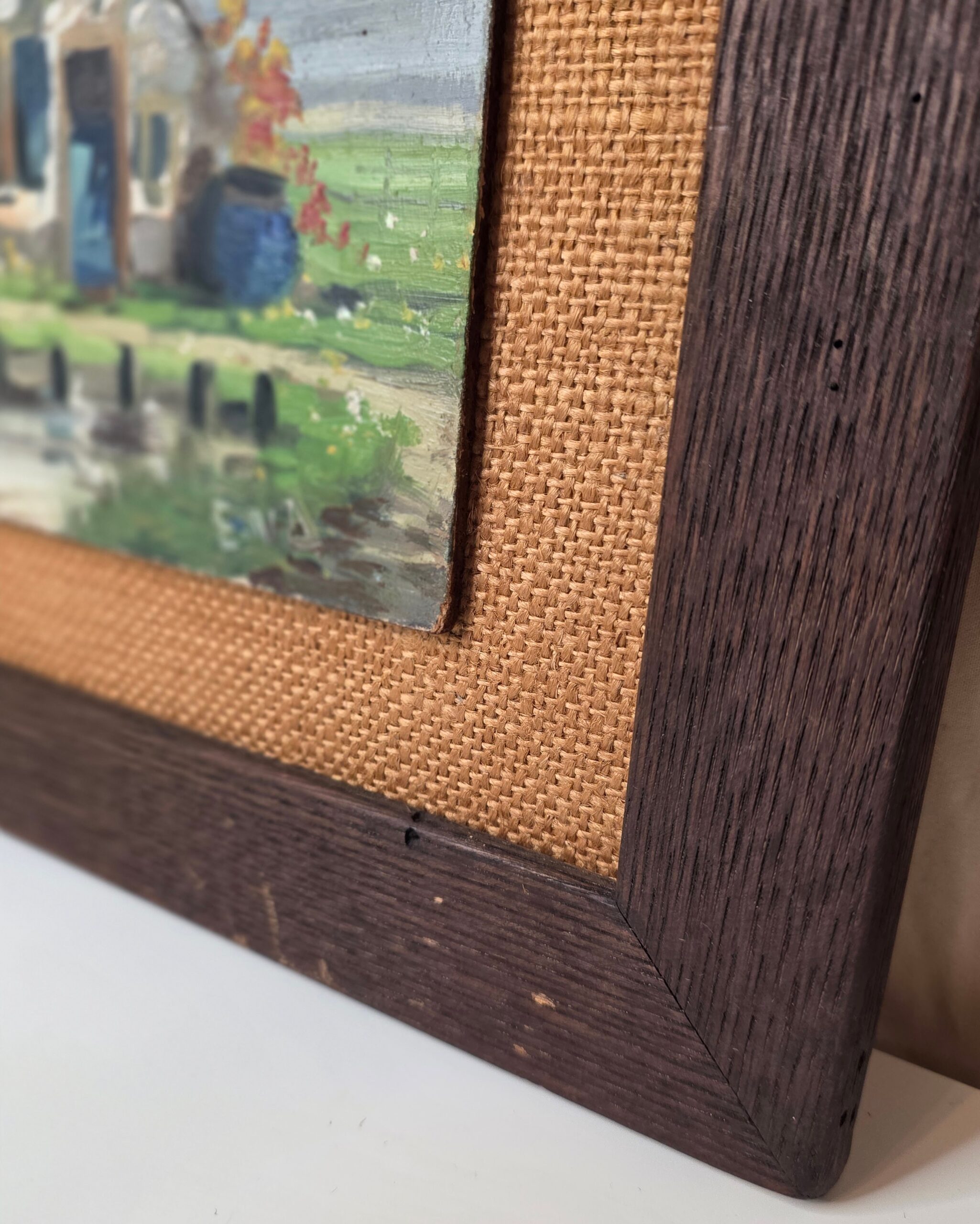 Framed Dutch Cottage Oil Painting (No. 1) by E.V.A. - Image 5