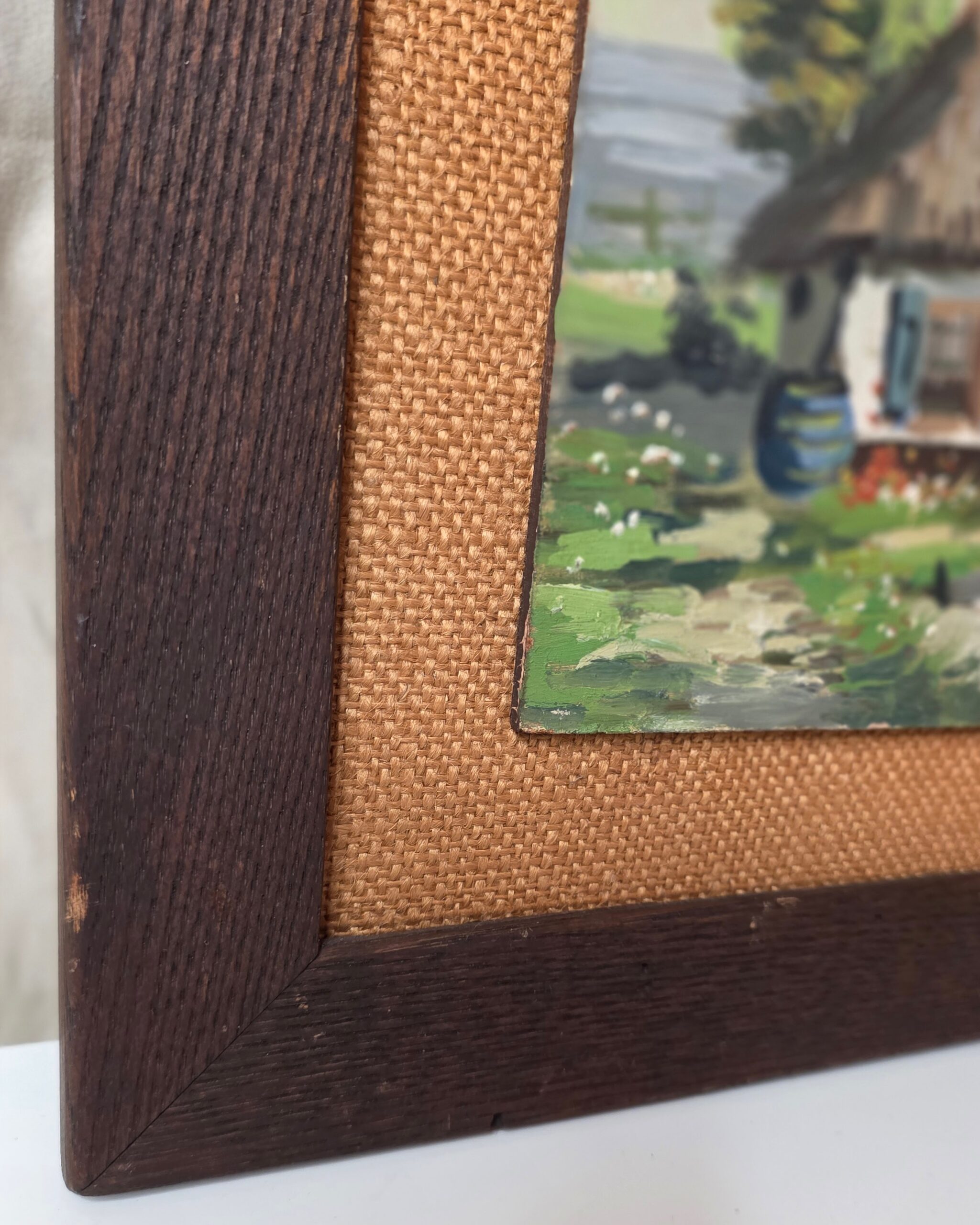 Framed Dutch Cottage Oil Painting (No. 1) by E.V.A. - Image 2