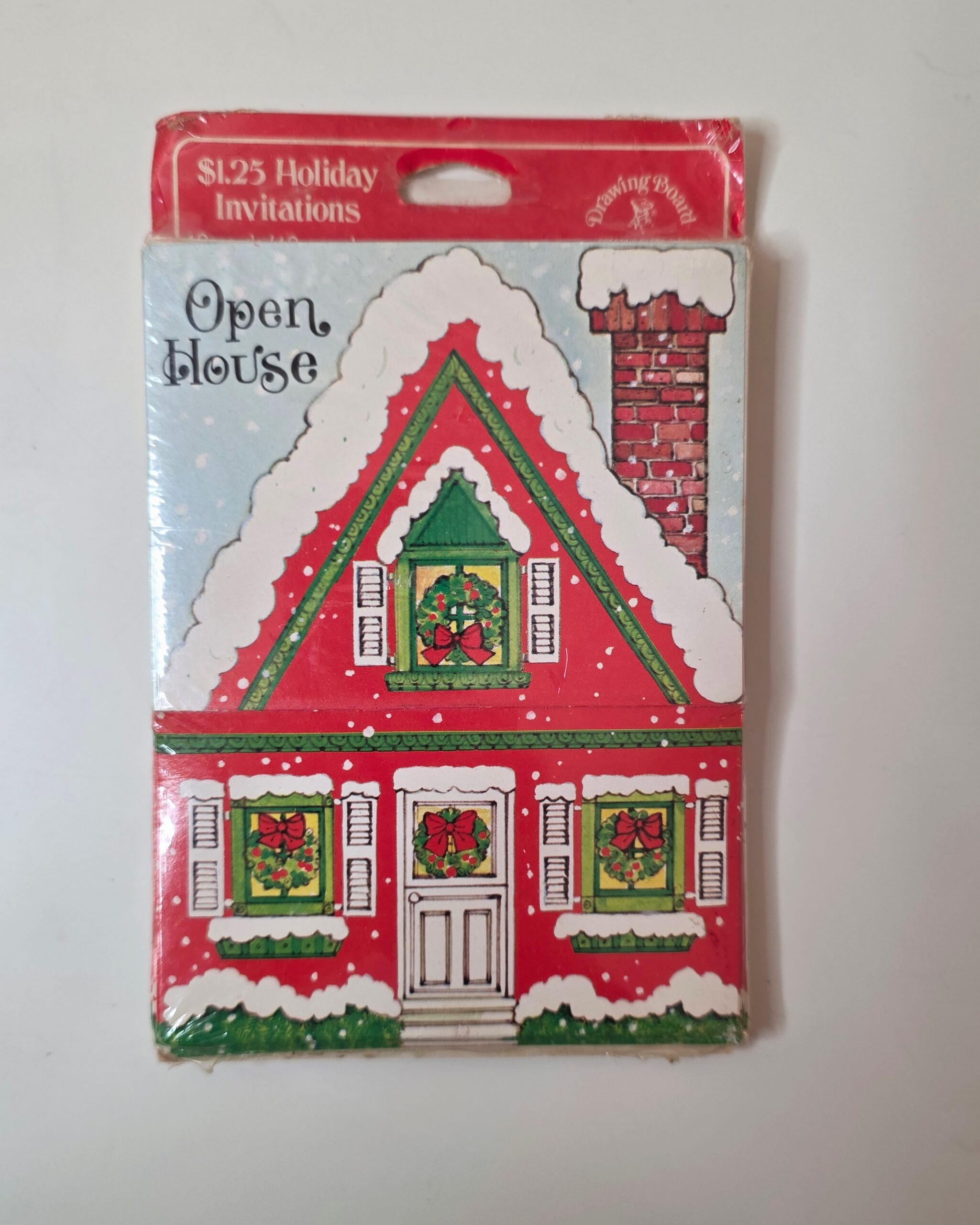 Sealed Vintage Christmas Holiday Party / Open House Invitations - Image 6