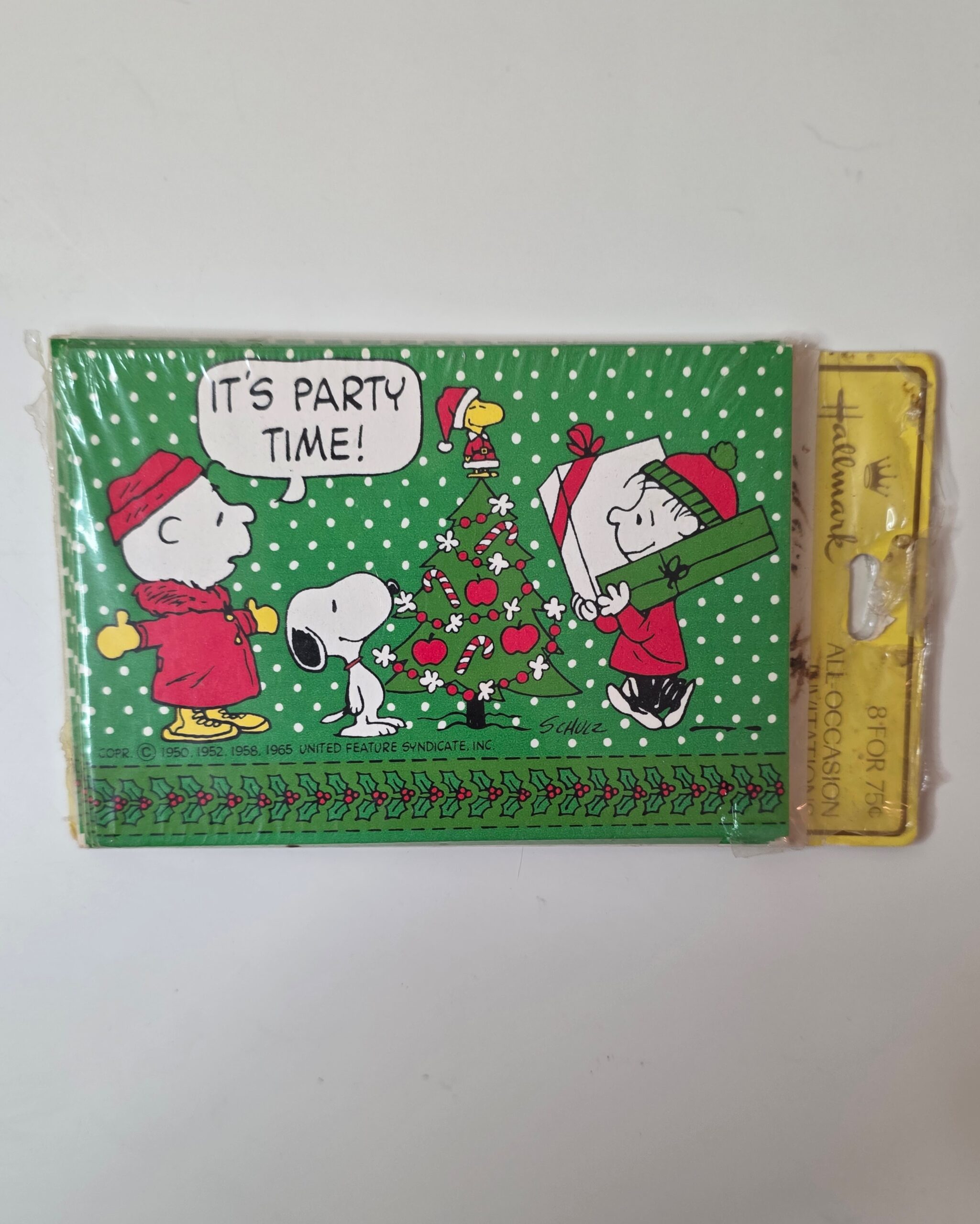Sealed Vintage Christmas Holiday Party / Open House Invitations - Image 8