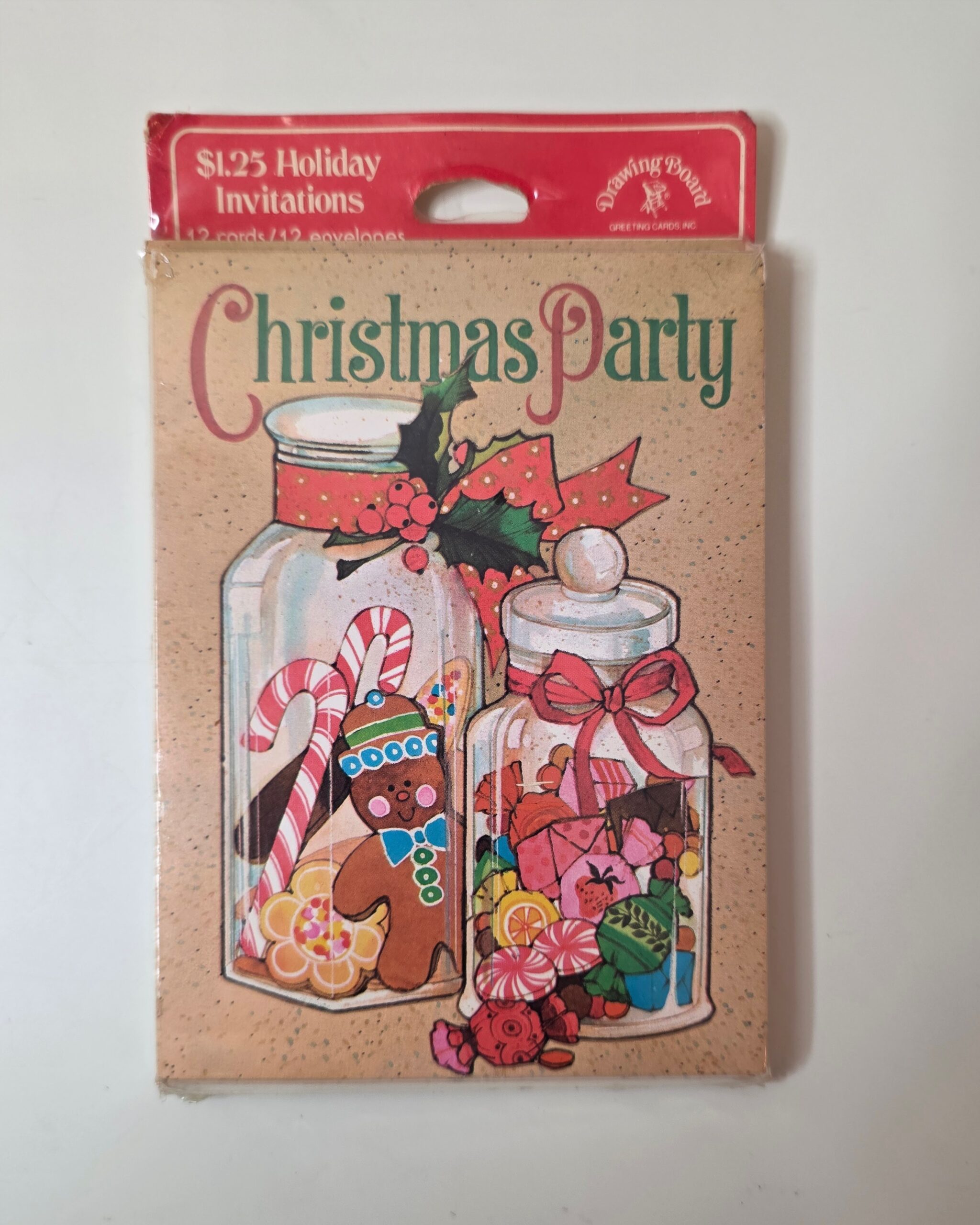 Sealed Vintage Christmas Holiday Party / Open House Invitations - Image 4