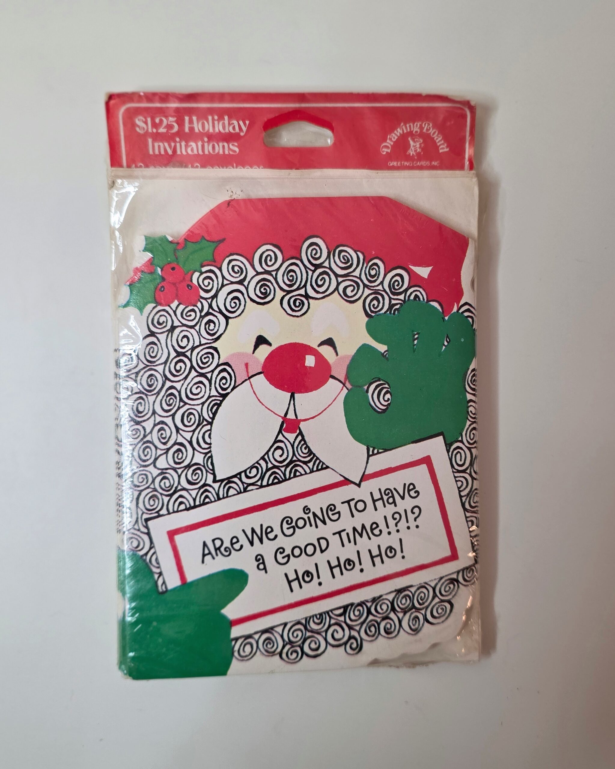 Sealed Vintage Christmas Holiday Party / Open House Invitations - Image 2