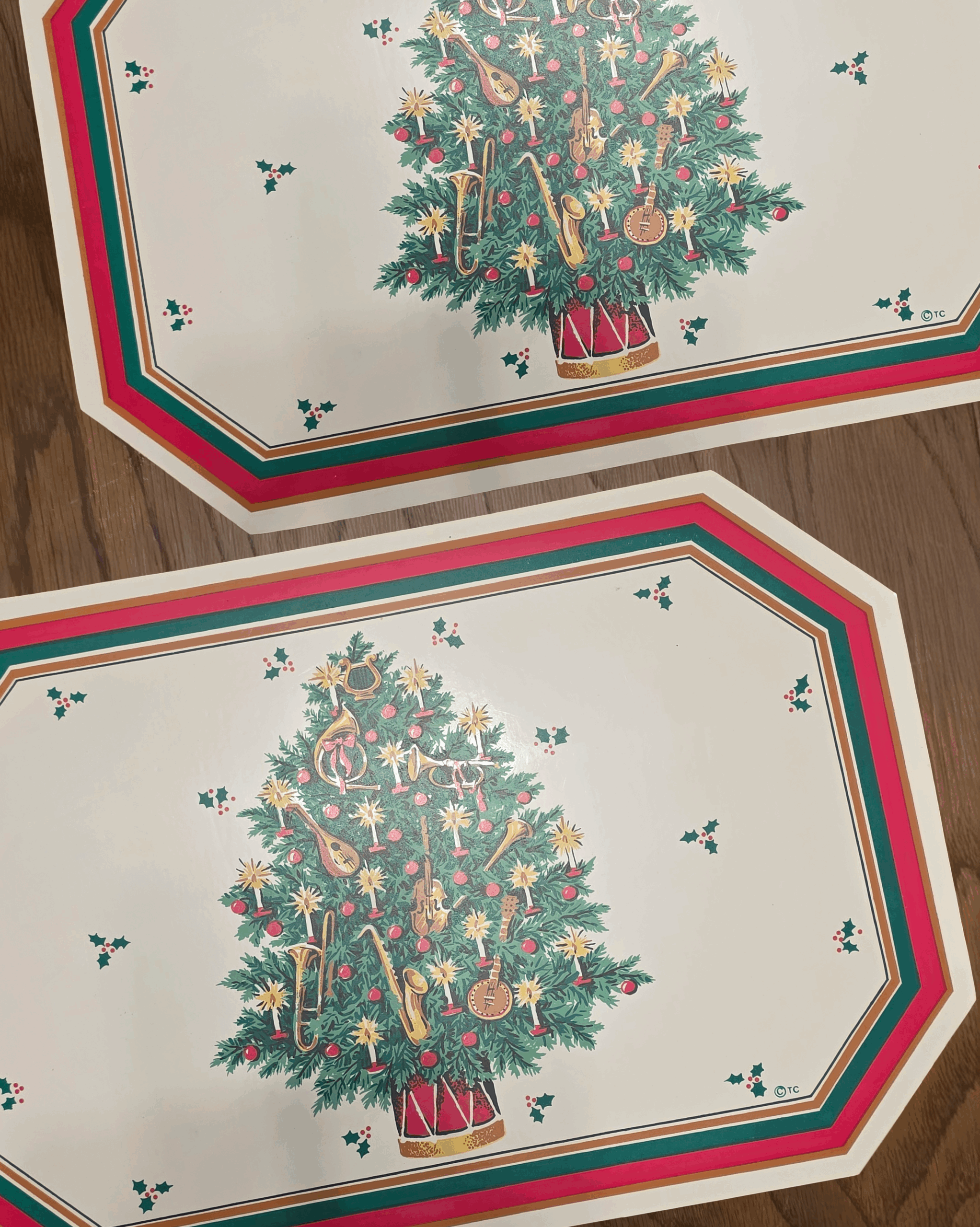 Vinyl Placemats — Holiday & Fall Designs (Sets of 6) - Image 4