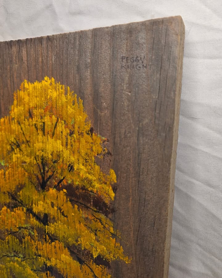 Hand-Painted Rustic Fall Tree Art on Wood - Image 4