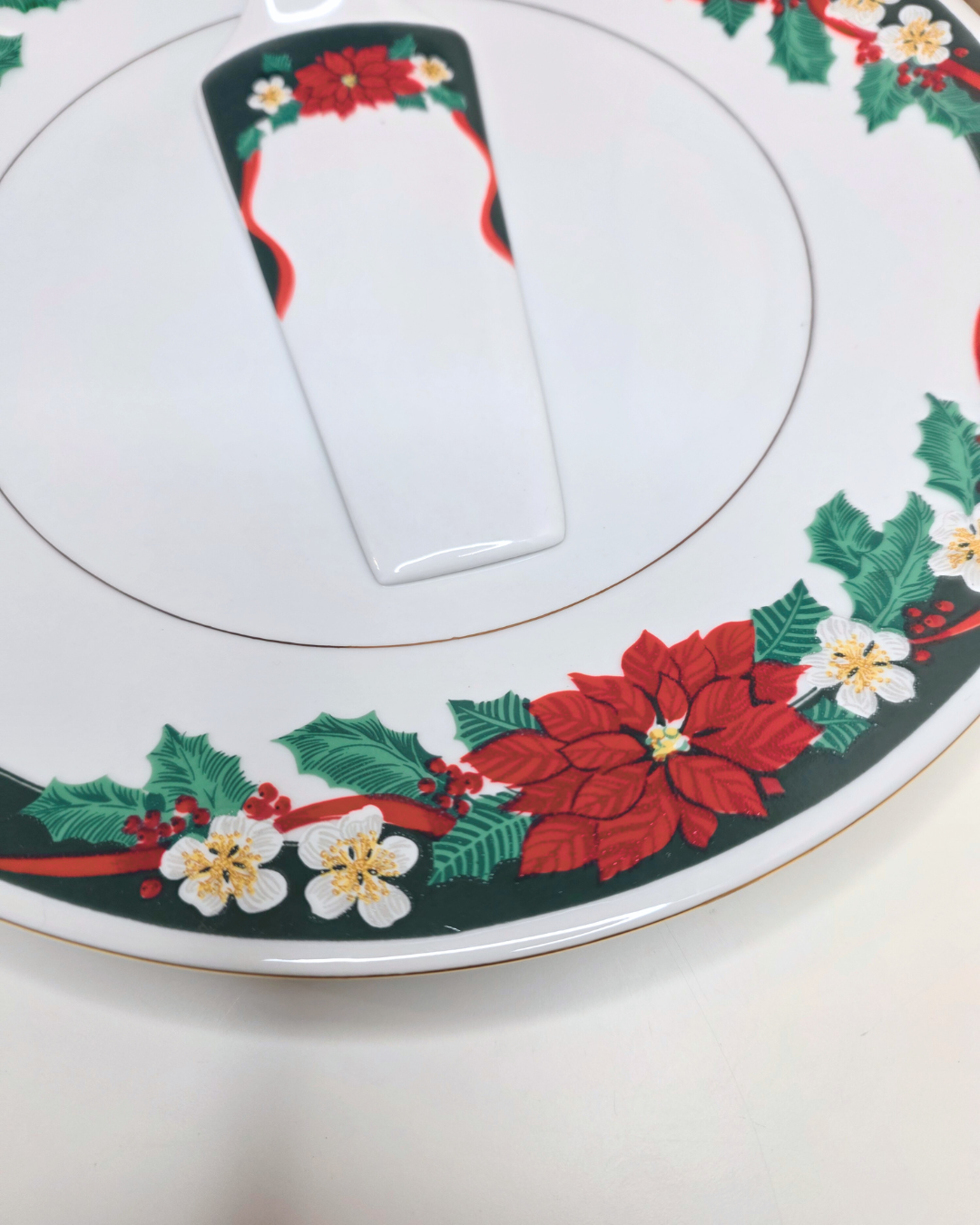 Tienshan “Deck The Halls” 2-Piece Cake Server Set - Image 4