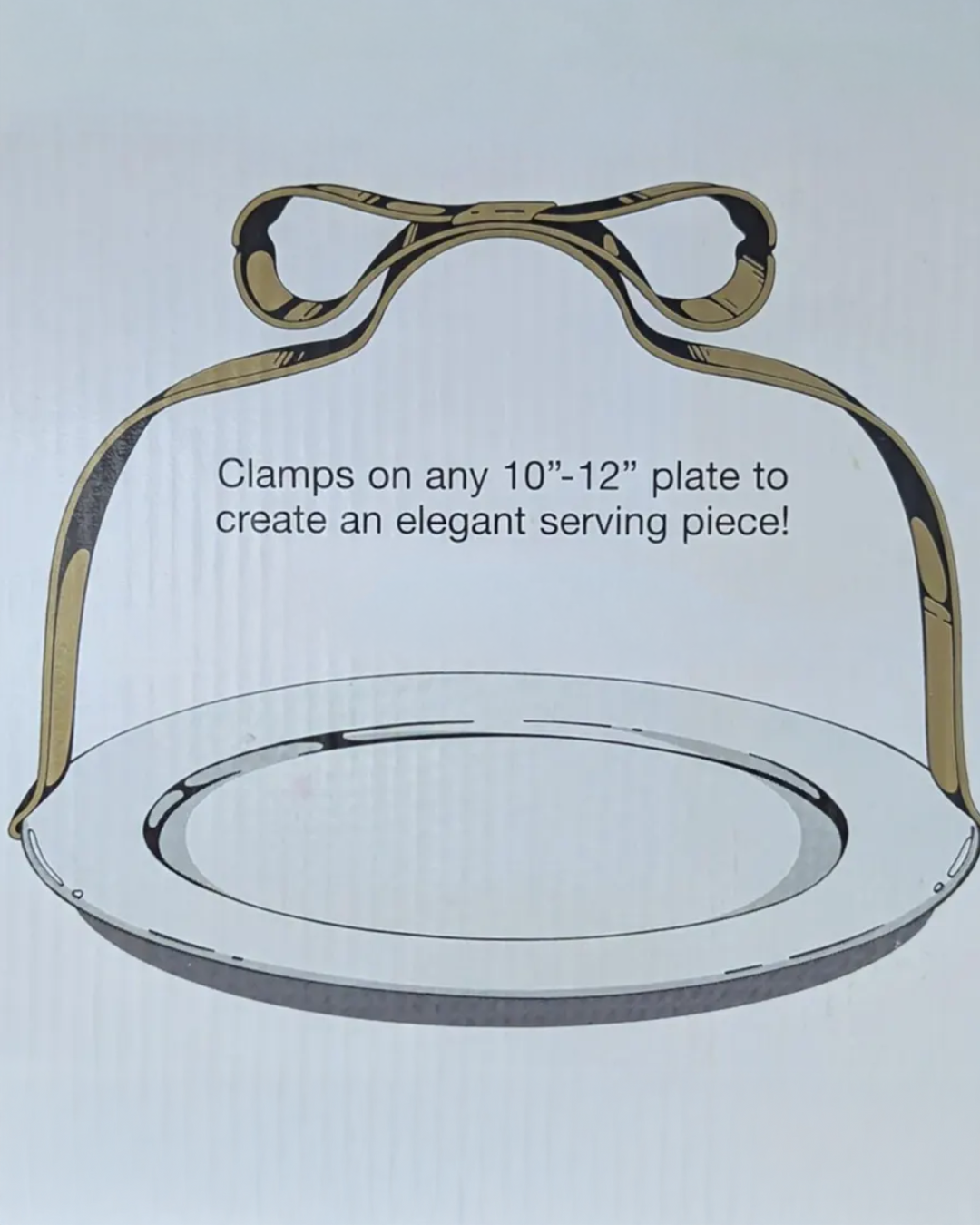 Gold Metal Ribbon Plate Holders / Caddy - Image 5