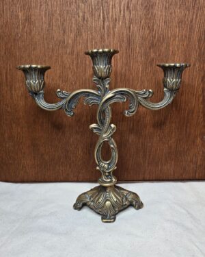 Silvestri Ornate Solid Brass Candelabra