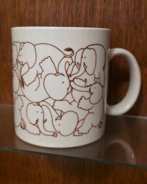 Taylor & Ng “Naughty Elephants” Ceramic Mug
