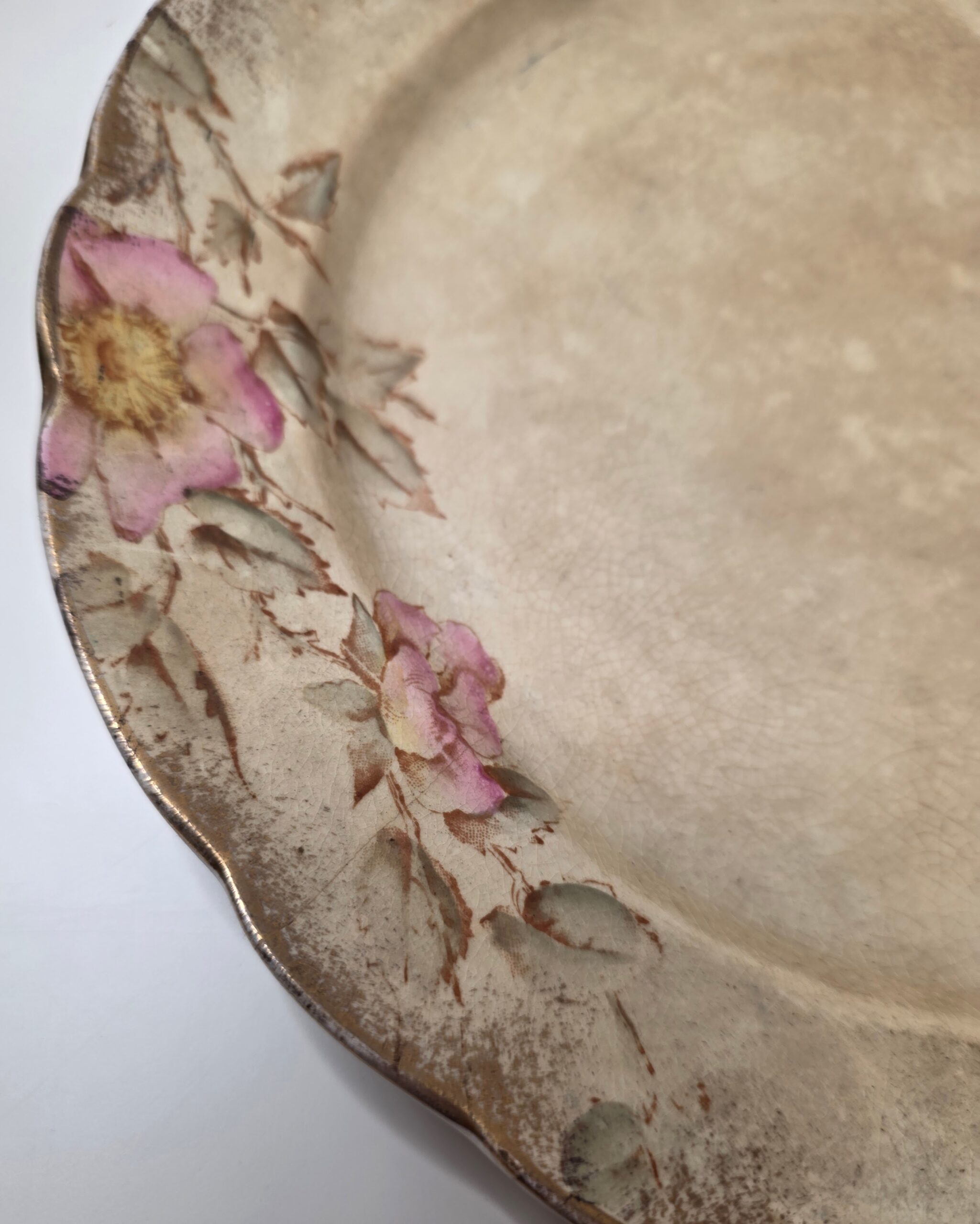 Antique Limoges Porcelain Floral Plate - Image 2