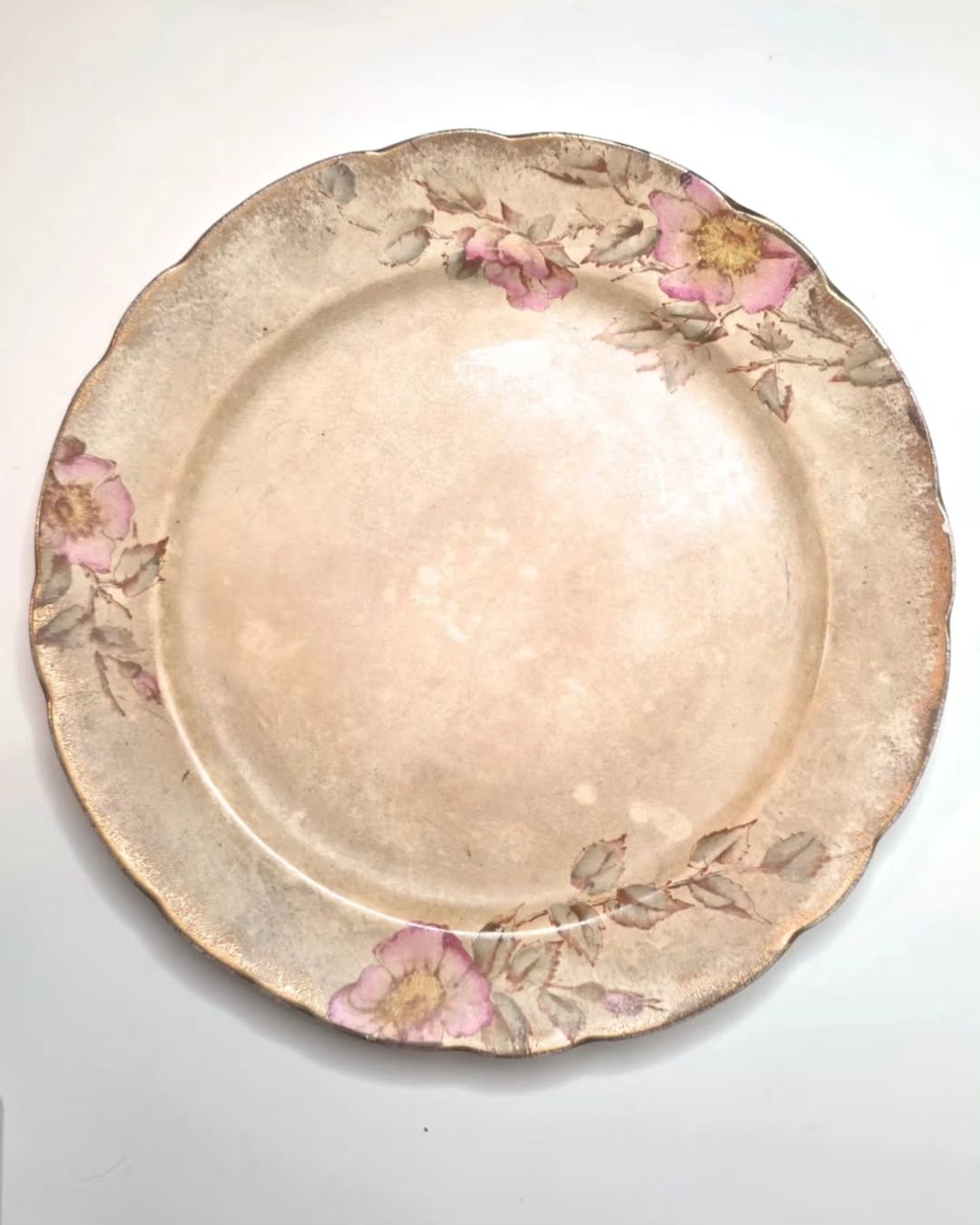 Antique Limoges Porcelain Floral Plate