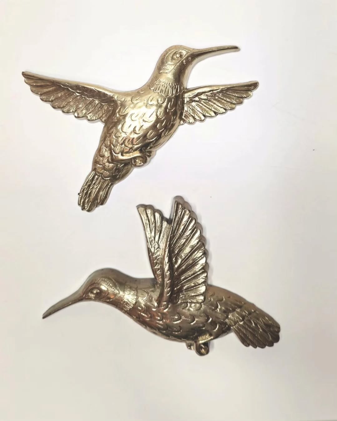 Set of Homco Plastic Hummingbird Wall Hangings