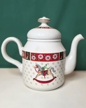 Charlton Hall “Classic Traditions” Ceramic Christmas Teapot