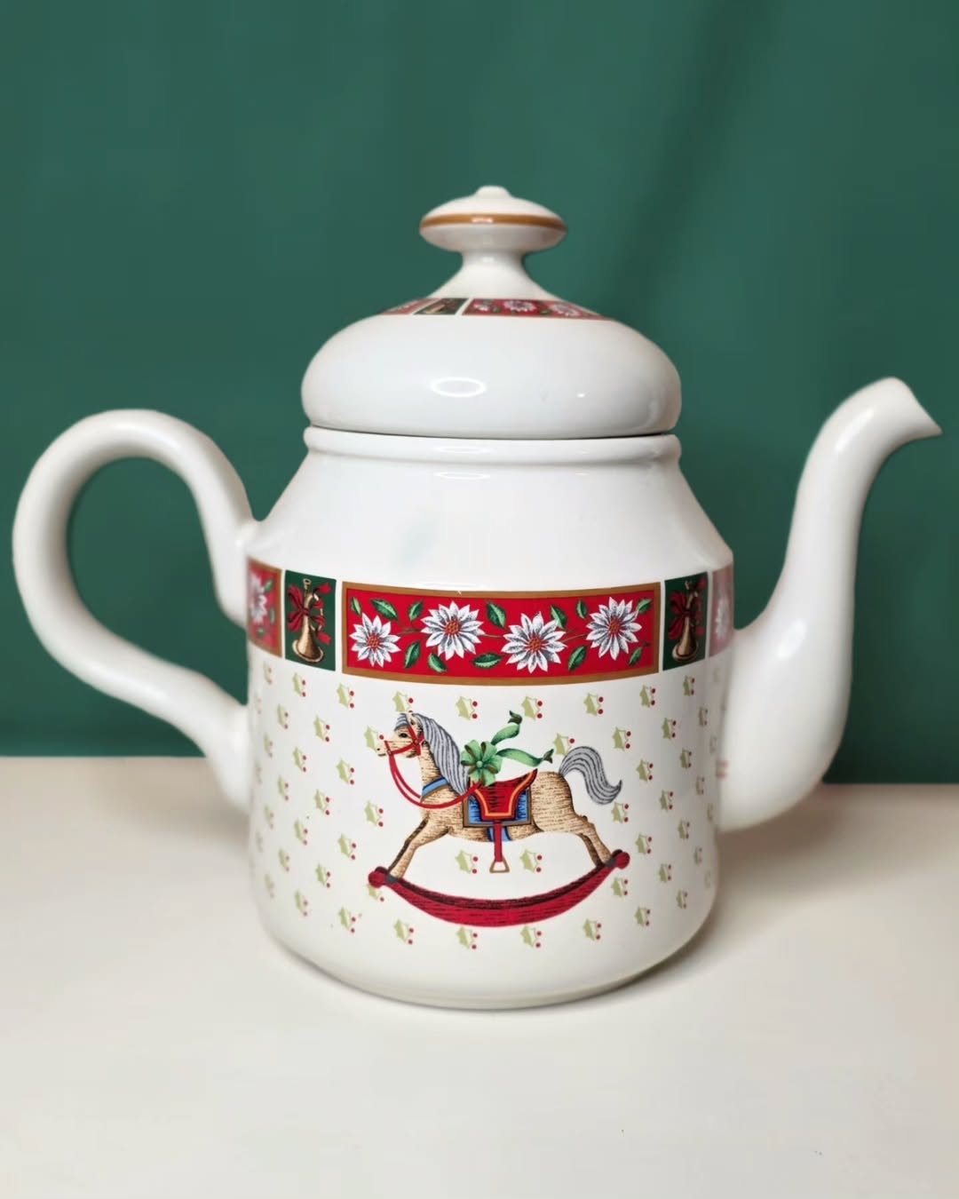 Charlton Hall “Classic Traditions” Ceramic Christmas Teapot