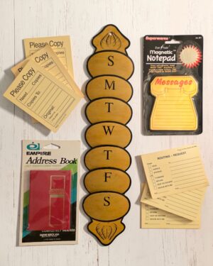 Retro Office Supplies: Memos & Notes