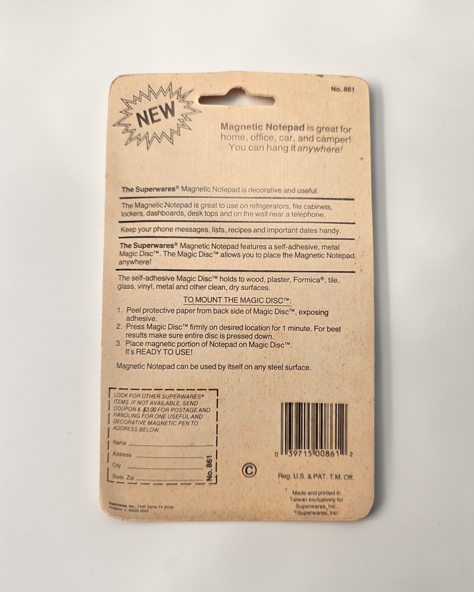 Retro Office Supplies: Messages Notepad + Mini Address Book (NOS) - Image 6