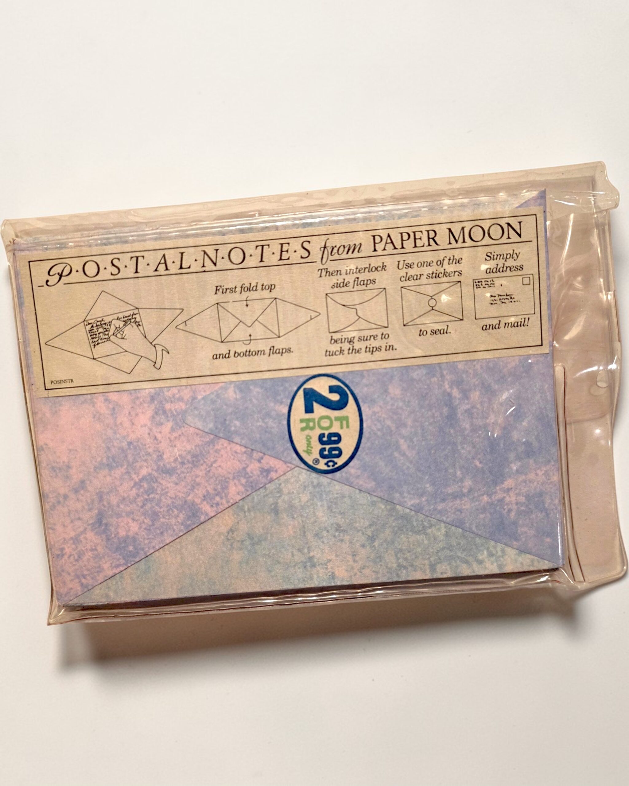 Memphis-Style Paper Moon Postal Notes 10-Pack (NOS) - Image 3