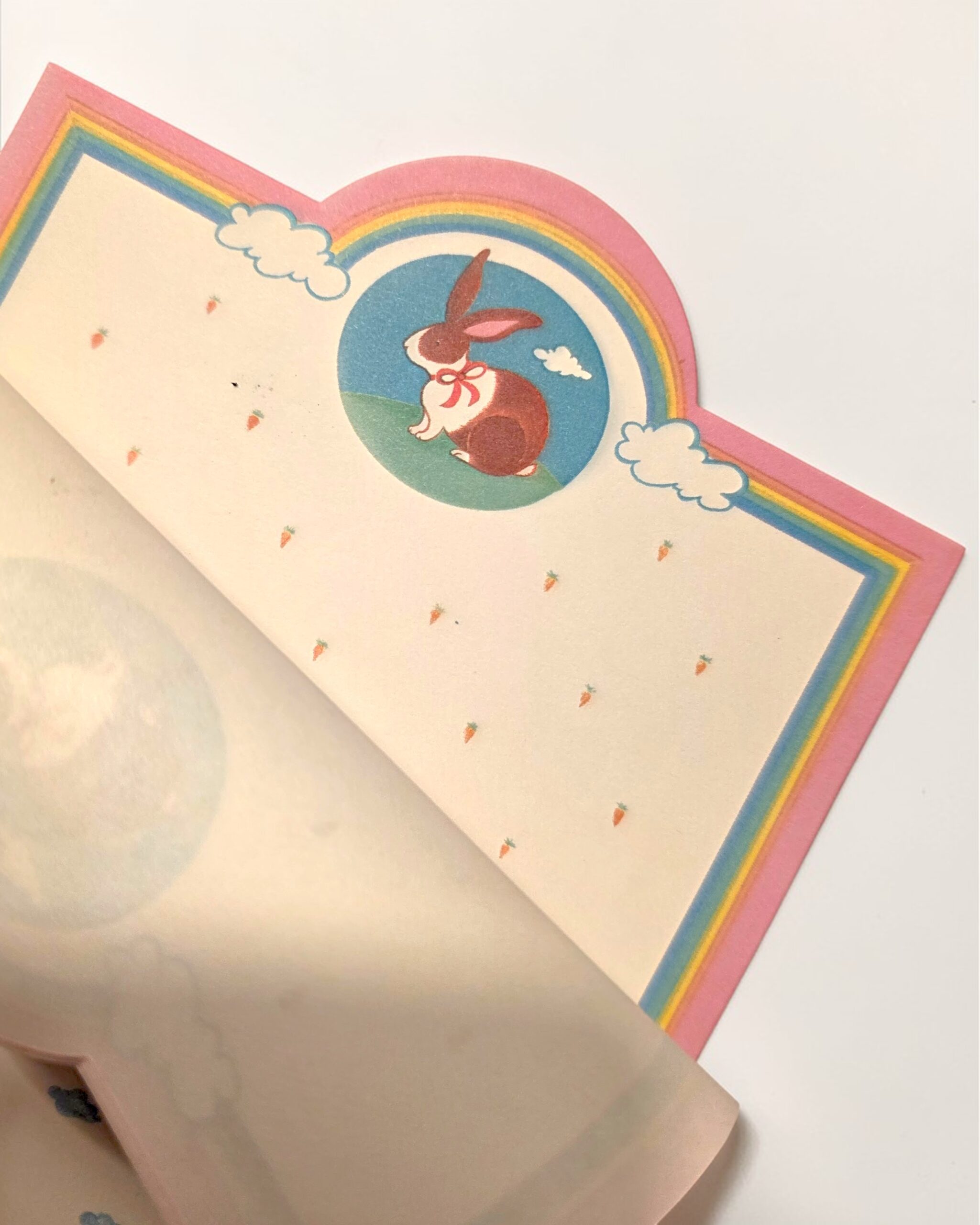 Lamb & Bunny Cloud Stationery Set w/ Envelopes - Image 3