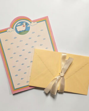 Lamb & Bunny Cloud Stationery Set w/ Envelopes